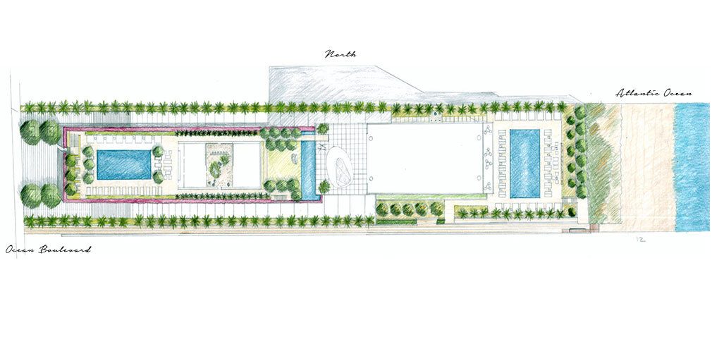 Siteplan for 2000 Ocean, Luxury Oceanfront Condos in Hallandale Beach, Florida 33009