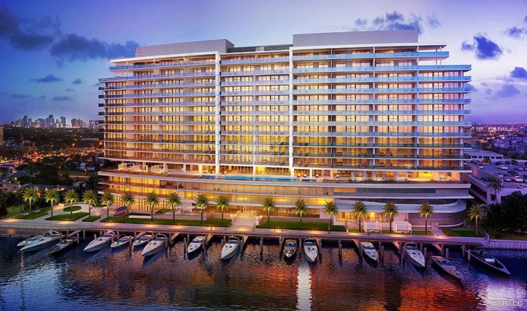 Architectural Concept for Riva, Luxury Waterfront Condos in Fort Lauderdale, Florida 33304.