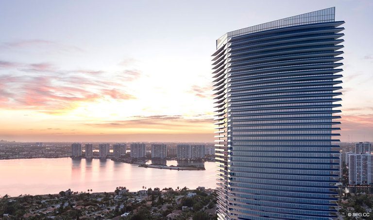 Intracoastal View from the Residences by Armani Casa, Luxury Oceanfront Condos in Sunny Isles Beach, Florida 33160