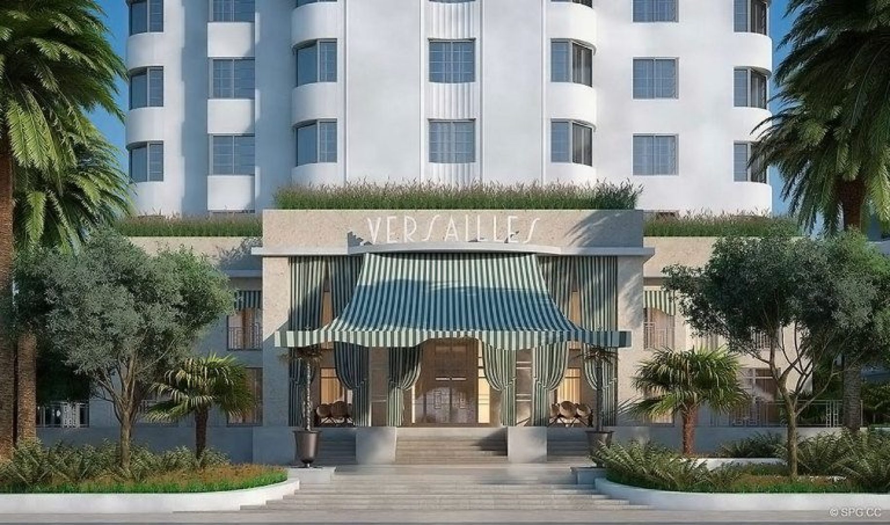 Entrance into Faena Versailles Classic, Luxury Oceanfront Condos in Miami Beach, Florida 33140