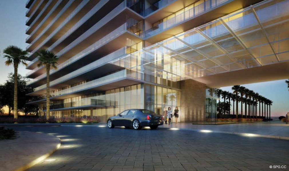 Port Cochere at Oceana Key Biscayne, Luxury Oceanfront Condos in Miami, Florida 33149