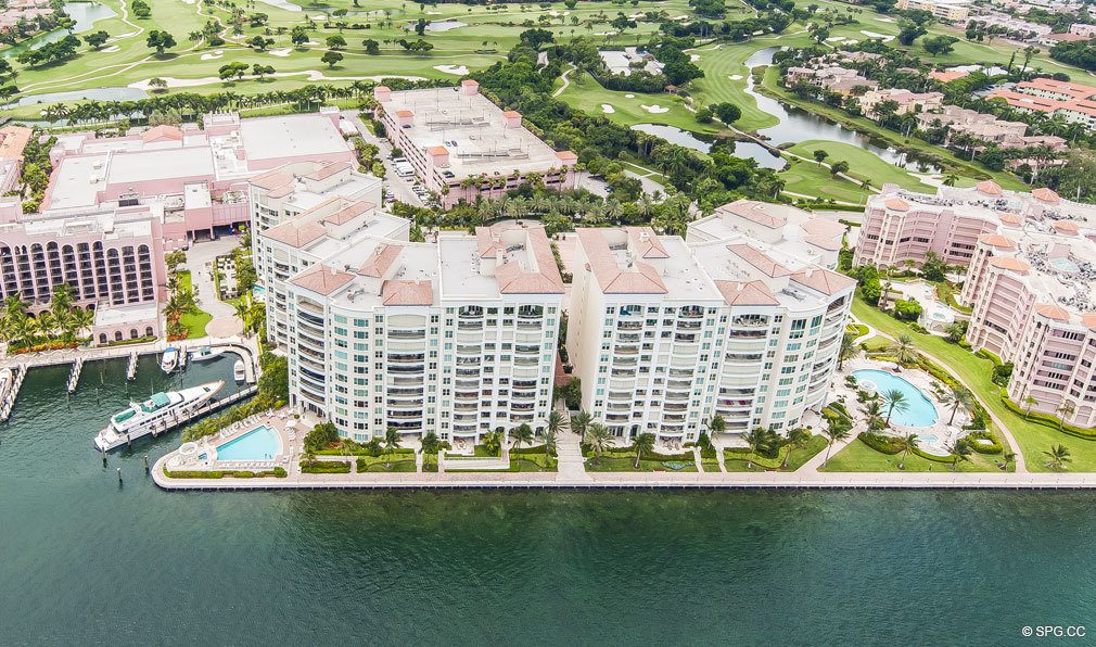 Western View of Mizner Grand, Luxury Waterfront Condos in Boca Raton, Florida 33432