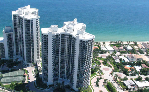 aerial, view, l'hermitage, north, luxury, oceanfront, condo, 3100 north ocean boulevard, fort lauderdale, florida, 33308 
