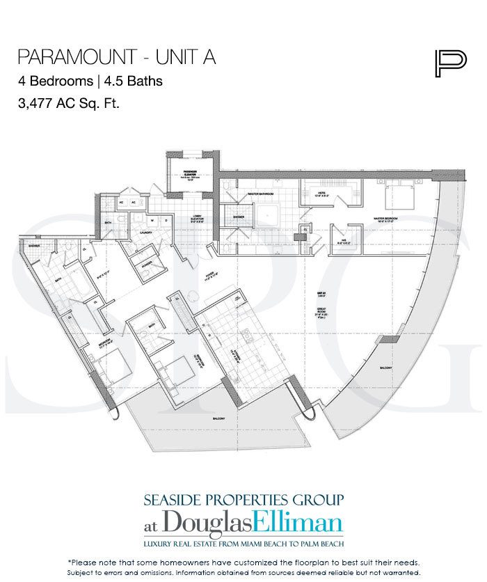 Paramount Floor Plans, Luxury Oceanfront Condos in Fort