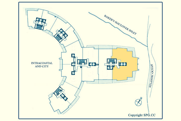 One Bal Harbour Lower Penthouse 2508 Site Plan