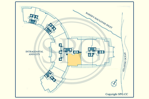 One Bal Harbour Residence 1805 D Site Plan