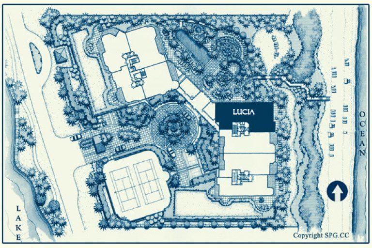 Site Plan Residence 205~S, Bellaria Luxury oceanfront condo for sale, Palm Beach waterfront homes for sale, Miami luxury oceanfront condos, South Florida luxury real estate 