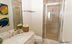 Guest Bathroom at Luxury Oceanfront Residence 306~S, Bellaria Condominiums, 3000 South Ocean Boulevard, Palm Beach, Florida 33480, Luxury Seaside Condos