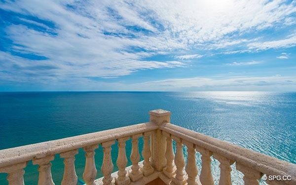 Magnificent Ocean Views from Grand Penthouse 29A, Tower II at The Palms, Luxury Oceanfront Condos in Fort Lauderdale, South Florida 33305