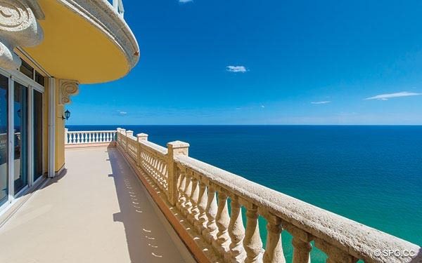 Spectacular Ocean Views from Grand Penthouse 29A, Tower II at The Palms, Luxury Oceanfront Condos in Fort Lauderdale, South Florida 33305