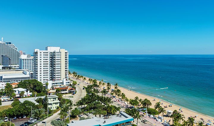 Superb Northern Beach Views from Apartment 1602 at the Ritz-Carlton Residences, Luxury Oceanfront Condominiums in Fort Lauderdale, Florida 33304.
