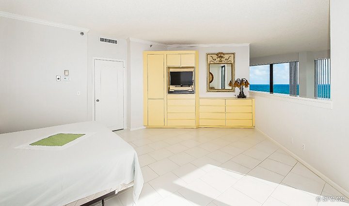 Upstairs Bedroom View in Residence 3-501 For Sale at Oasis, Luxury Oceanfront Condos in Palm Beach, Florida 33480.