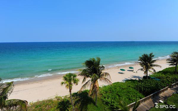Terrace View - Oceanfront Villa VI, The Palms luxury oceanfront condo, 2130 North Ocean Boulevard, Fort Lauderdale Beach, Florida 33305