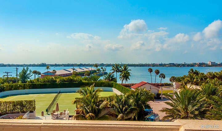lakeside Views from Residence 406 at Bellaria, Luxury Oceanfront Condominiums in Palm Beach, Florida 33480.
