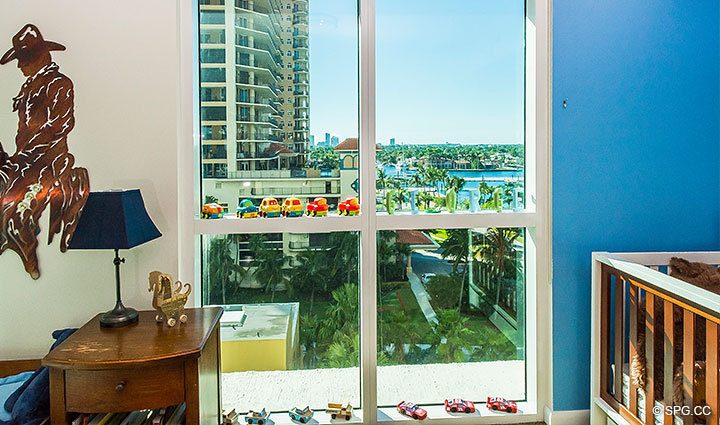 Guest Room inside Residence 803 at Las Olas Beach Club, Luxury Oceanfront Condos in Fort Lauderdale, Florida 33316.