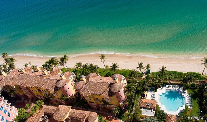 Ocean Pool and View at Luxury Oceanfront Residence 27D, Tower I, The Palms Condominium, 2100 North Ocean Boulevard, Fort Lauderdale Beach, Florida 33305, Luxury Seaside Properties
