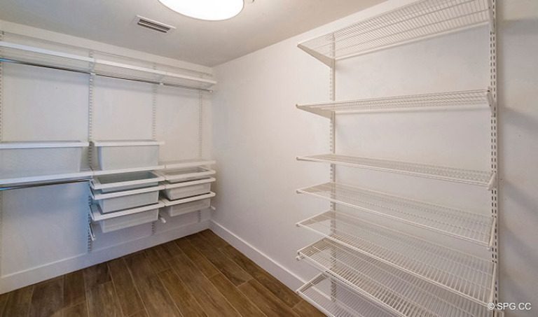 Spacious Walk-In Closet in Residence 4B at Sage Beach, Luxury Oceanfront Condominiums in Hollywood, Florida 33019