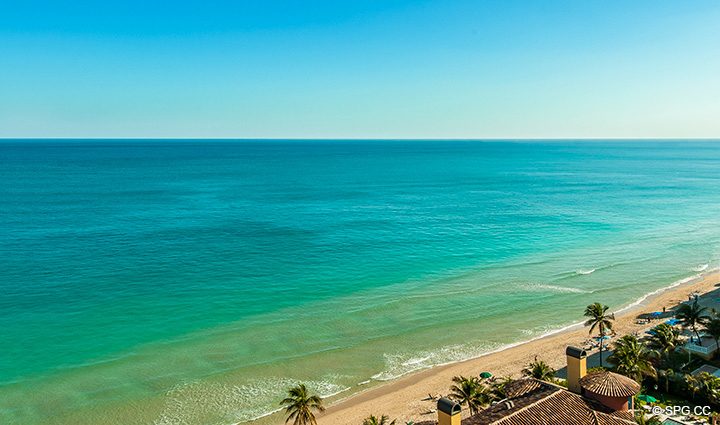 Direct Ocean Views from Residence 15A, Tower II For Rent at The Palms, Luxury Oceanfront Condos Fort Lauderdale, Florida 33305