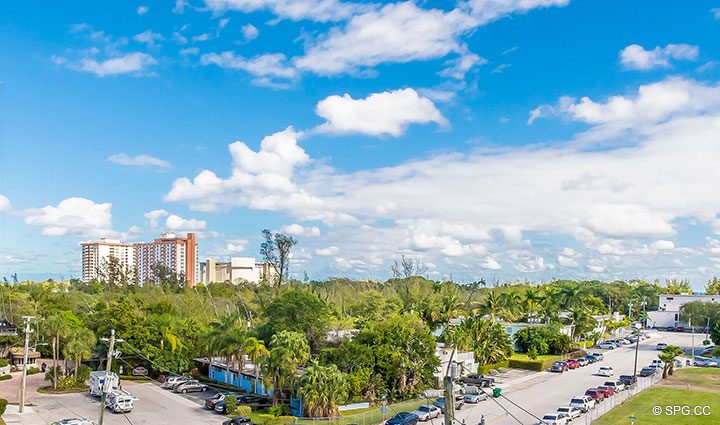 City Views from Residence 504 at La Rive, Luxury Waterfront Condos in Fort Lauderdale, Florida 33304.