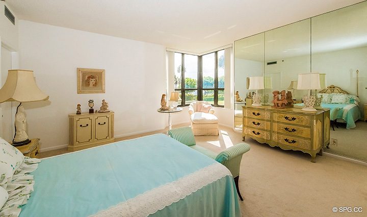 Bedroom inside Residence 1-102 For Sale at Oasis, Luxury Oceanfront Condos in Palm Beach, Florida 33480.
