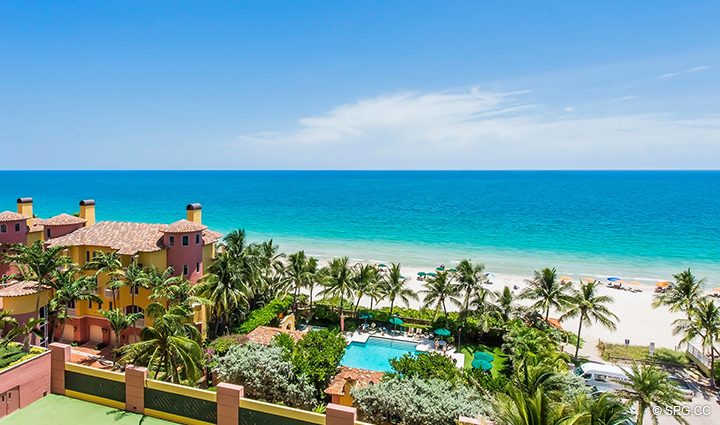Beautiful Ocean Views from Residence 9F, Tower I at The Palms, Luxury Oceanfront Condominiums Fort Lauderdale, Florida 33305