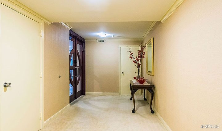 Private Entrance for Residence R1C1 at The Stratford, Luxury Oceanfront Condominiums in Palm Beach, Florida 33480.