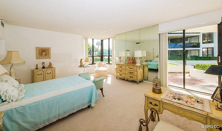Spacious Bedroom Suite inside Residence 1-102 For Sale at Oasis, Luxury Oceanfront Condos in Palm Beach, Florida 33480.