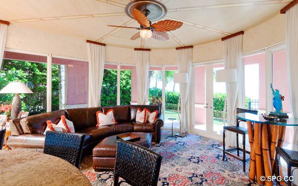 Cabana Room - Oceanfront Villa VI, The Palms luxury oceanfront condo, 2130 North Ocean Boulevard, Fort Lauderdale Beach, Florida 33305