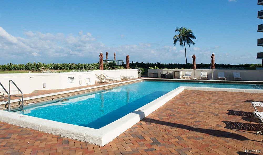 Pool at The Oasis, Luxury Oceanfront Condos in Palm Beach, Florida 33480.