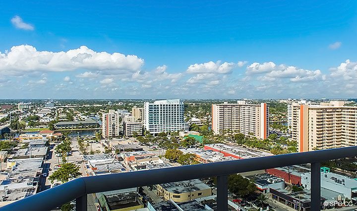 Intracoastal Views from Residence 1902 at L Hermitage, Luxury Oceanfront Condominiums Fort Lauderdale, Florida 33308