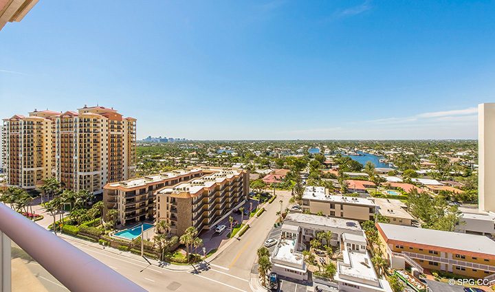 Master Terrace Views from Residence 12B, Tower I at The Palms, Luxury Oceanfront Condominiums Fort Lauderdale, Florida 33305