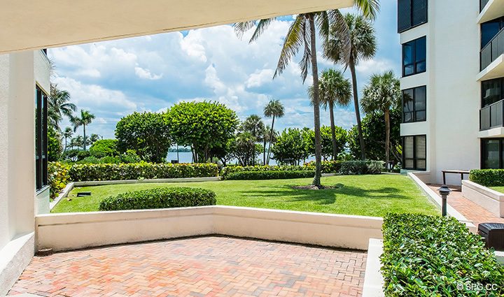 Intracoastal Views from Residence 1-102 For Sale at Oasis, Luxury Oceanfront Condos in Palm Beach, Florida 33480.