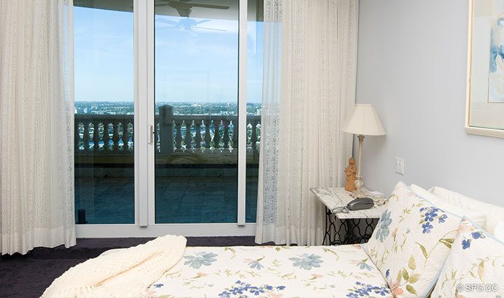 Guest Bedroom at Luxury Oceanfront Residence at 25D, Tower II, The Palms Condominium, 2110 North Ocean Boulevard, Fort Lauderdale Beach, Florida 33305, Luxury Seaside Condos 