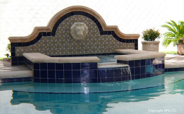 Jacuzzi at Luxury oceanfront residence 6919 Valencia Drive, Fisher Island, Florida 33109 