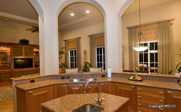 Kitchen at Luxury oceanfront residence 6919 Valencia Drive, Fisher Island, Florida 33109 