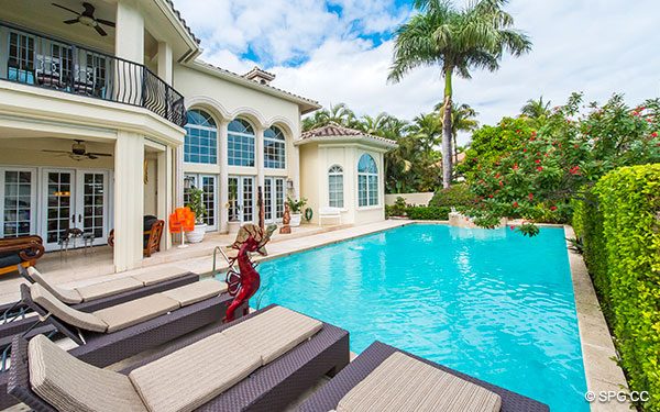 20 x 40 Pool with Spa at Luxury Waterfront Estate Home,146 Nurmi Drive, Fort Lauderdale, Florida 33301