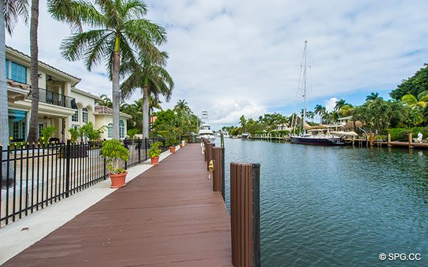115 Feet of Deep Water Frontage at Luxury Waterfront Estate Home,146 Nurmi Drive, Fort Lauderdale, Florida 33301