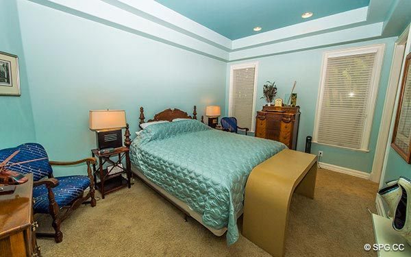 Guest Bedroom inside Luxury Waterfront Estate Home,146 Nurmi Drive, Fort Lauderdale, Florida 33301