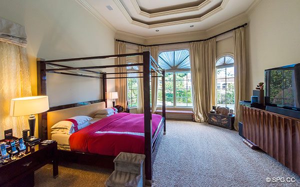 Large Ground Floor Master Bedroom in Luxury Waterfront Estate Home,146 Nurmi Drive, Fort Lauderdale, Florida 33301