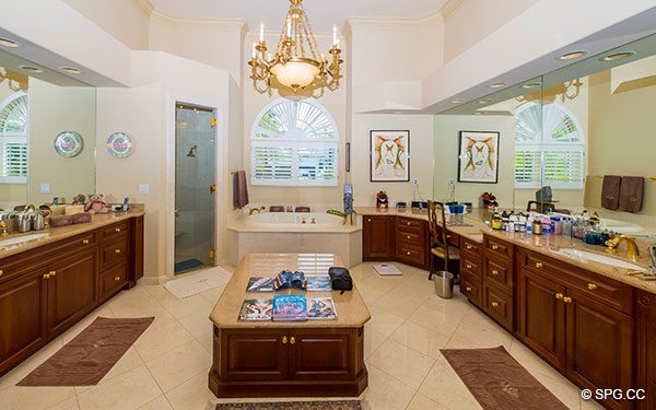 Stunning Master bath in Luxury Waterfront Estate Home,146 Nurmi Drive, Fort Lauderdale, Florida 33301