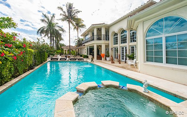 20 x 40 Pool with Spa at Luxury Waterfront Estate Home,146 Nurmi Drive, Fort Lauderdale, Florida 33301