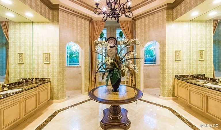 Master Bath inside Luxury Estate Home, 16260 Bridlewood Circle, Delray Beach, Florida 33445