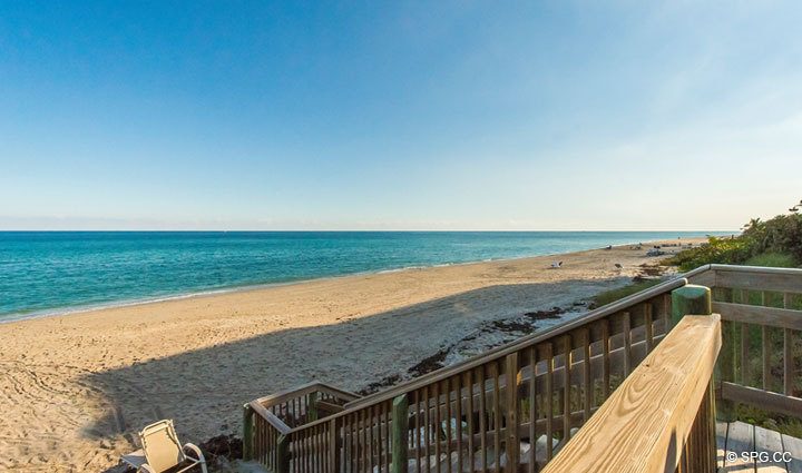 Direct Beach Access for Residence 4A at 1153 Hillsboro Mile, a Luxury Waterfront Townhome For Sale in Hillsboro Beach