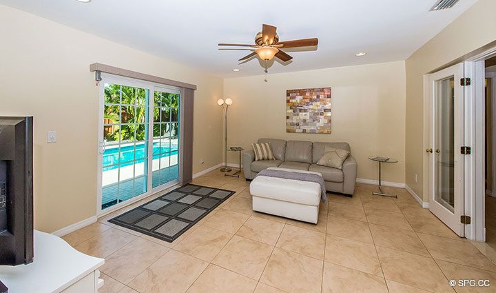 Den Leading to Pool at 1911 NE 56th Court, Fort Lauderdale, Florida 33308