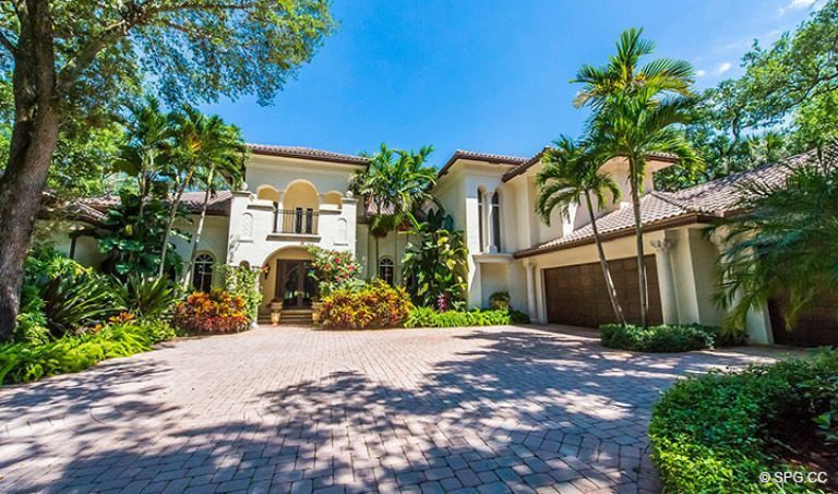 Driveway Leading to Luxury Estate Home, 16260 Bridlewood Circle, Delray Beach, Florida 33445