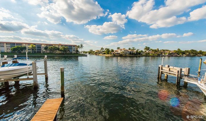 Intracoastal Access from Residence 4A at 1153 Hillsboro Mile, a Luxury Waterfront Townhome For Sale in Hillsboro Beach