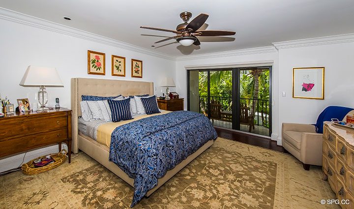 Master Bedroom inside Luxury Waterfront Townhouse 12 at the Sea Ranch Club in Boca Raton, Florida 33431