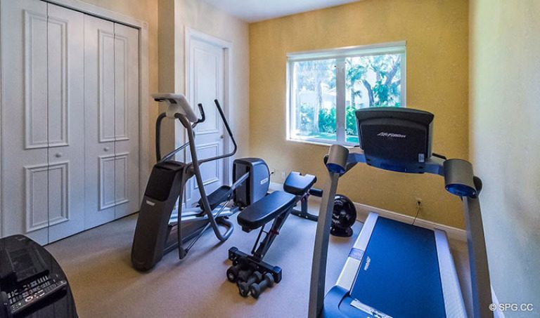 Fitness Room inside Luxury Estate Home, 16260 Bridlewood Circle, Delray Beach, Florida 33445