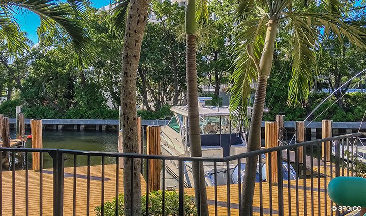 Canal View from Luxury Waterfront Townhouse 12 at the Sea Ranch Club in Boca Raton, Florida 33431