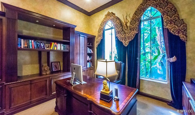 Office inside Luxury Estate Home, 16260 Bridlewood Circle, Delray Beach, Florida 33445